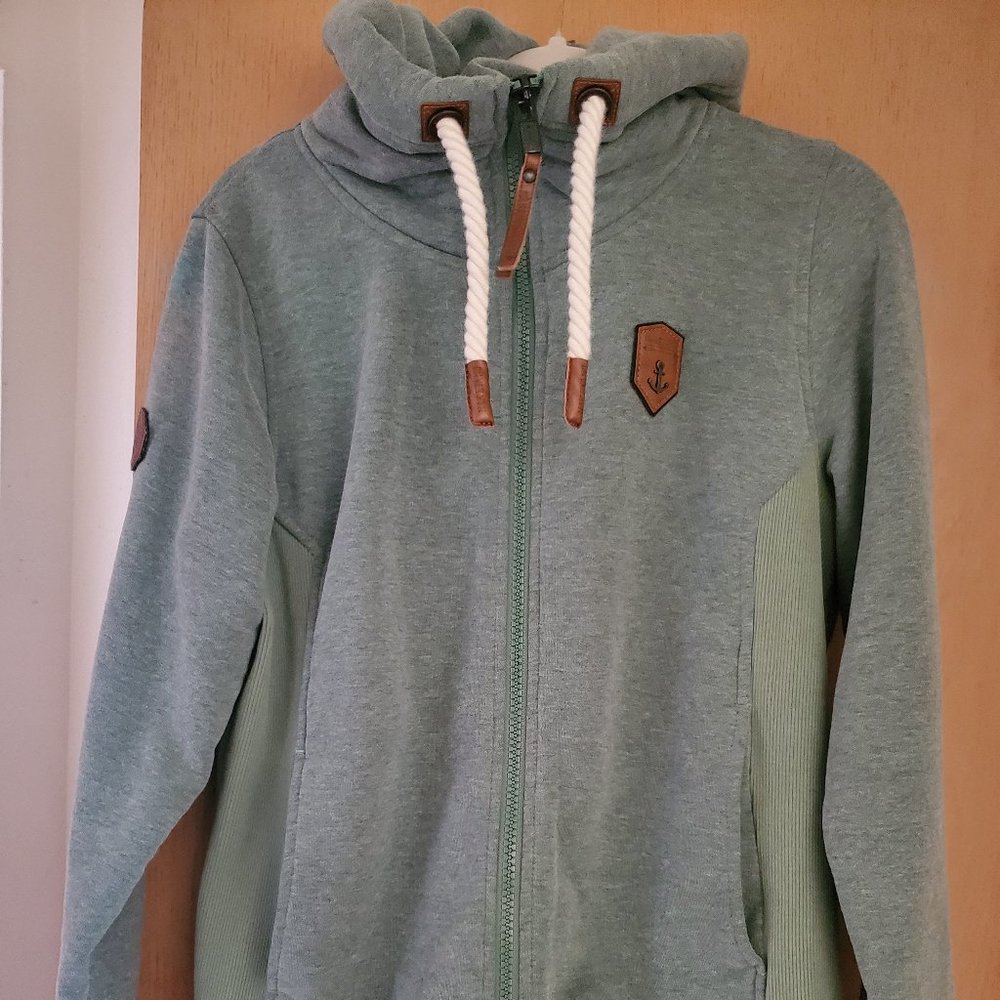 Naketano Men's Zip up Hoodie Green